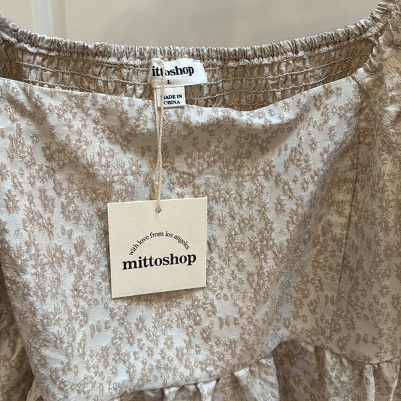 Elegant Cream Floral Women's Dress ⭐️ - Picture 6 of 6